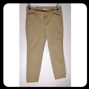 Old Navy Khaki Crop Pants- Size 8